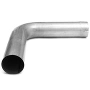 5" OD 90 Degree Bend CLR Aluminized Exhaust Pipe Replacement 15.5" Legs, Chrome