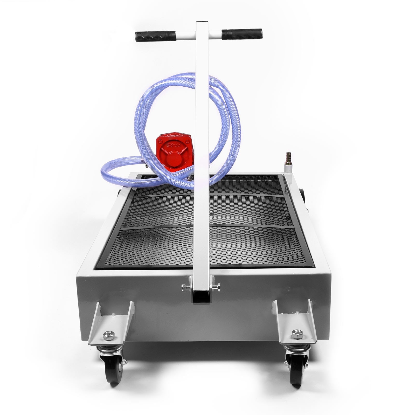 Biltek Portable Oil Drain Pan with Crank Pump 15 Gallon Low Profile Oil Change Pan for Cars, Trucks, SUVs, etc.