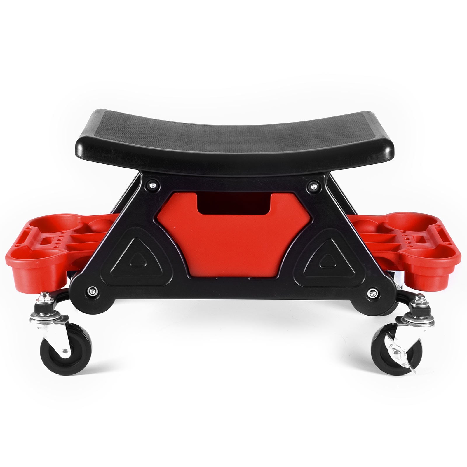 Heavy-Duty Rolling Garage Shop Mechanic Creeper Stool Chair w/ Storage Trays