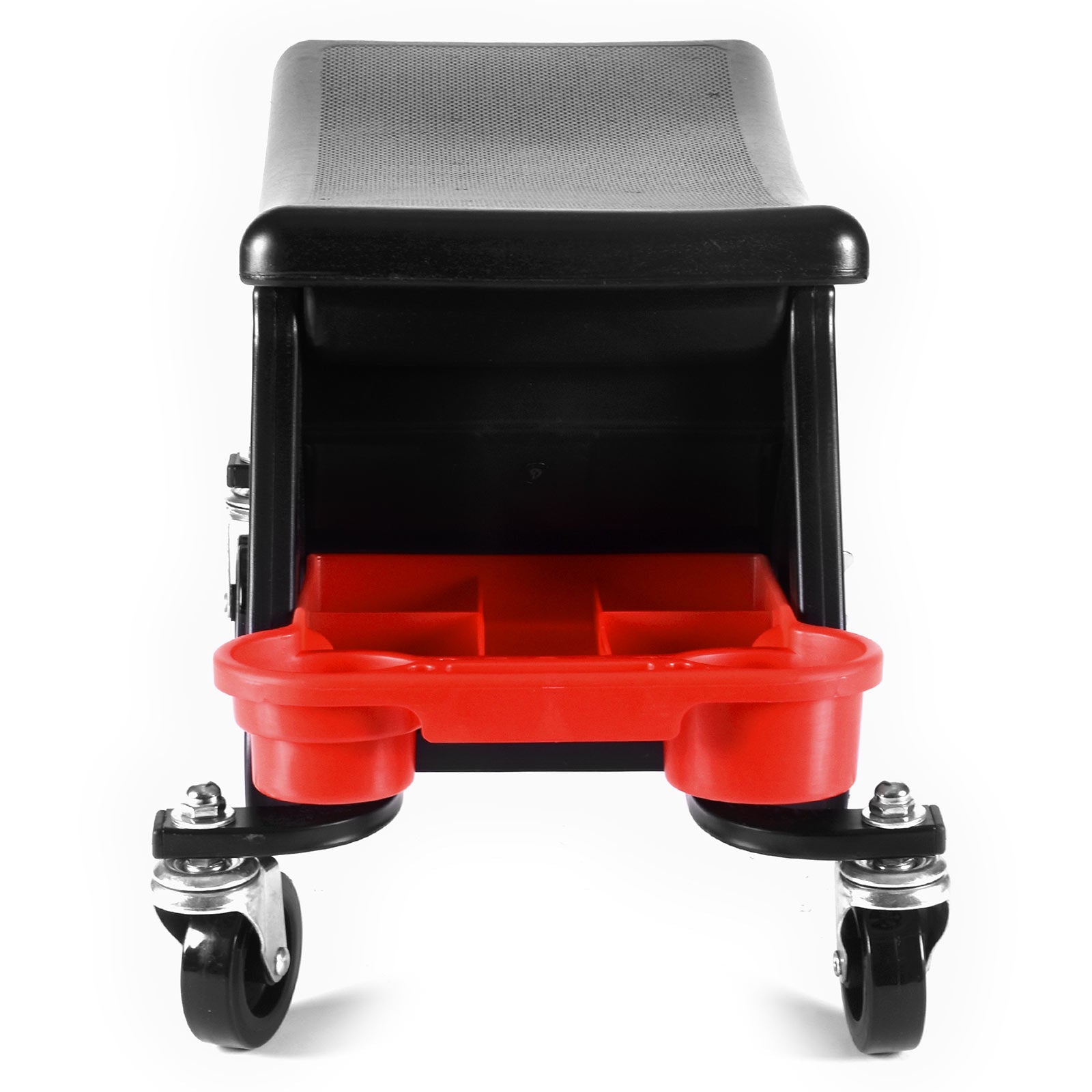 Heavy-Duty Rolling Garage Shop Mechanic Creeper Stool Chair w/ Storage Trays
