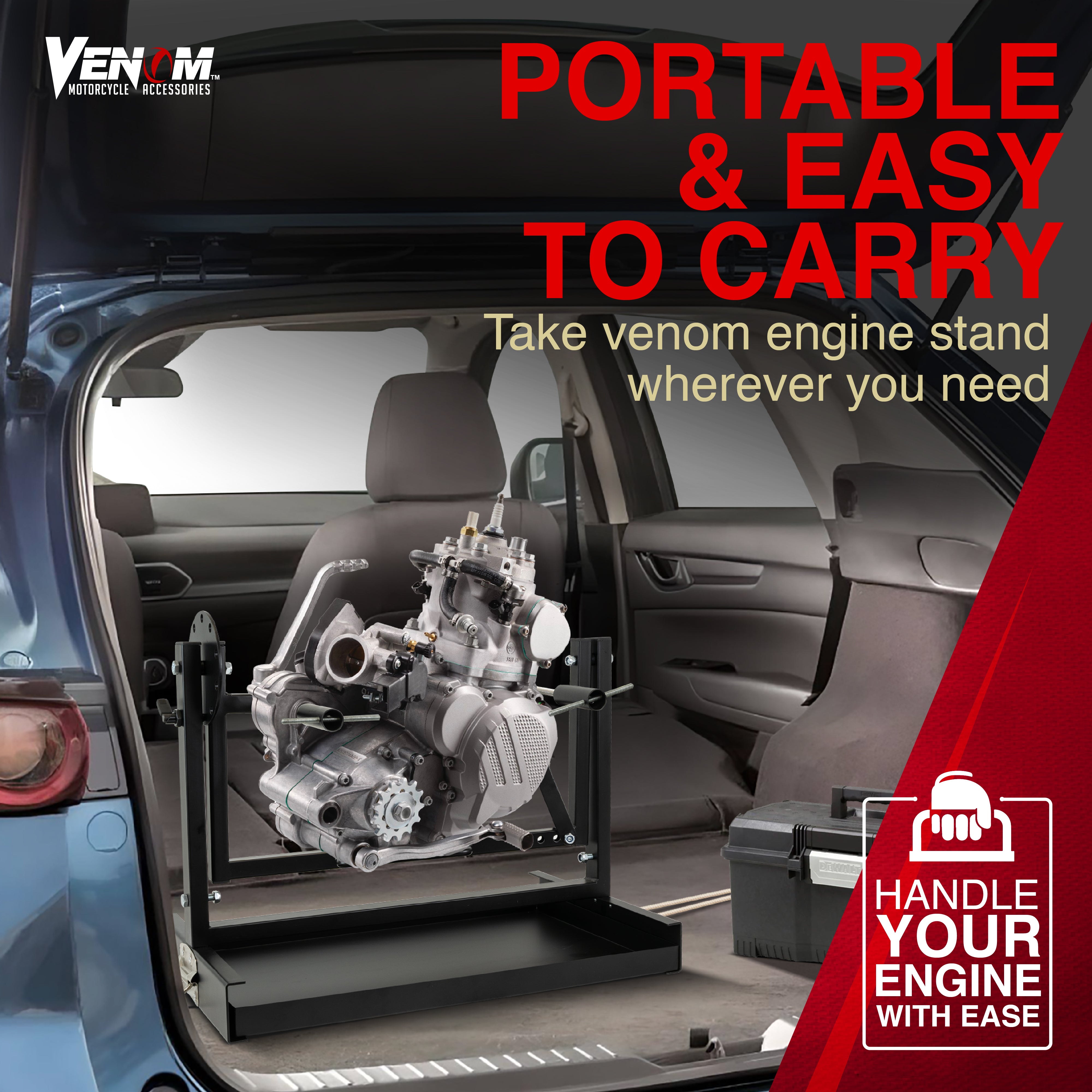 Venom Engine Stand for All Vertical-Type Single Cylinder 2 or 4-Stroke Engine
