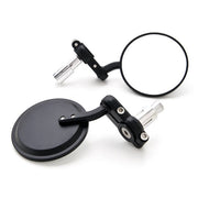 Universal Round Bar End Convex Mirrors For Increased Vision Fits 7/8" and 1" Handle Bars