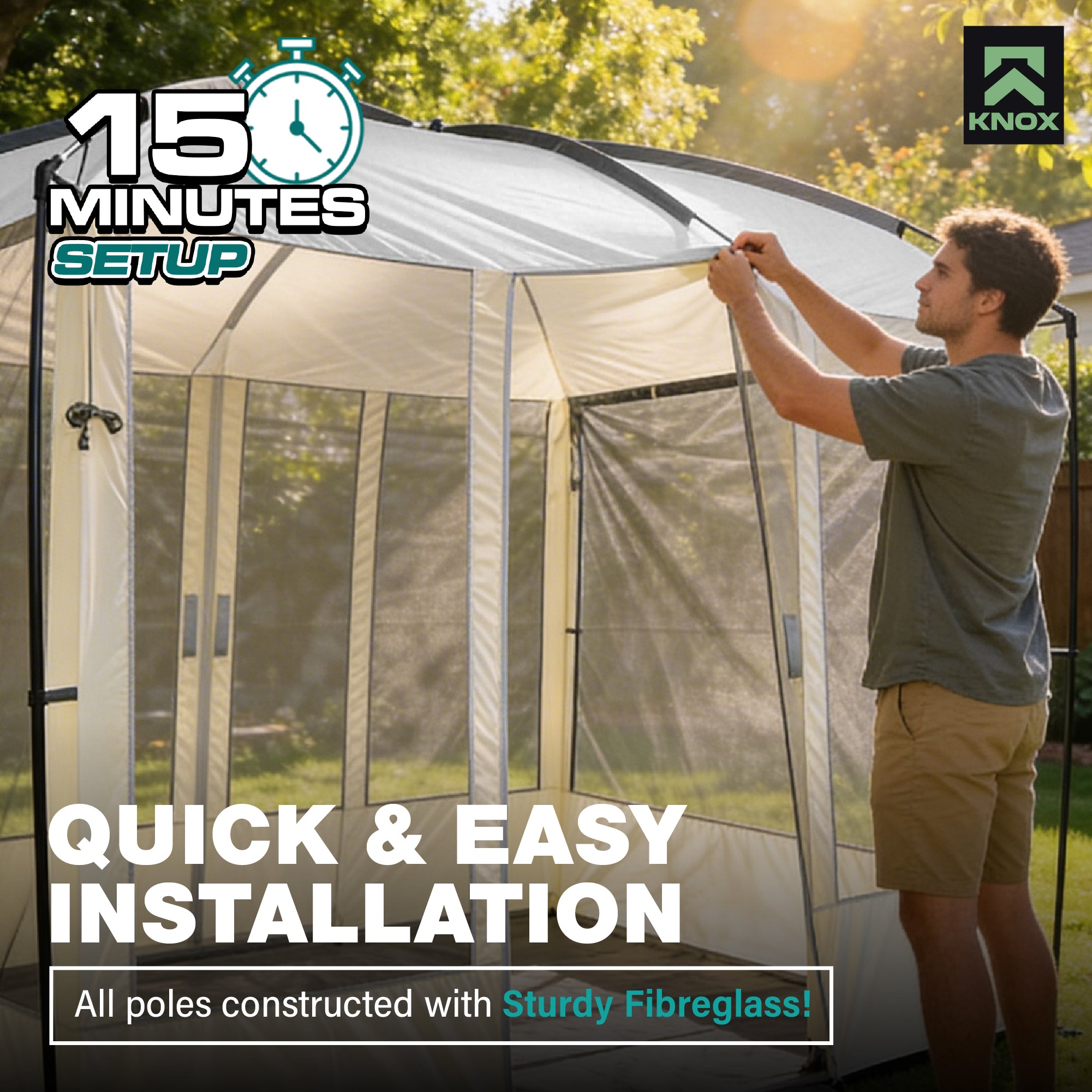 KNOX Magnetic Screen House for Camping
