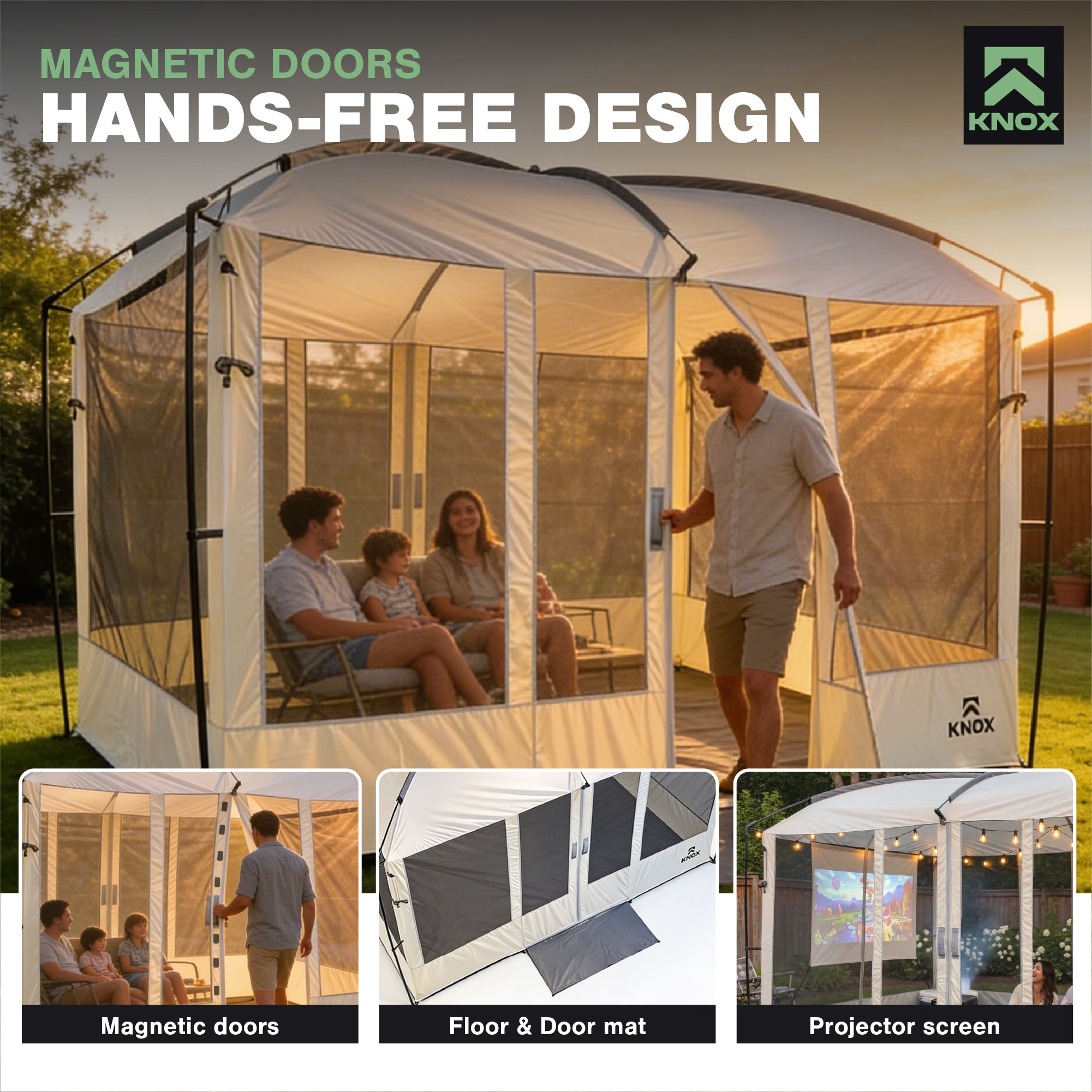 KNOX Magnetic Screen House for Camping