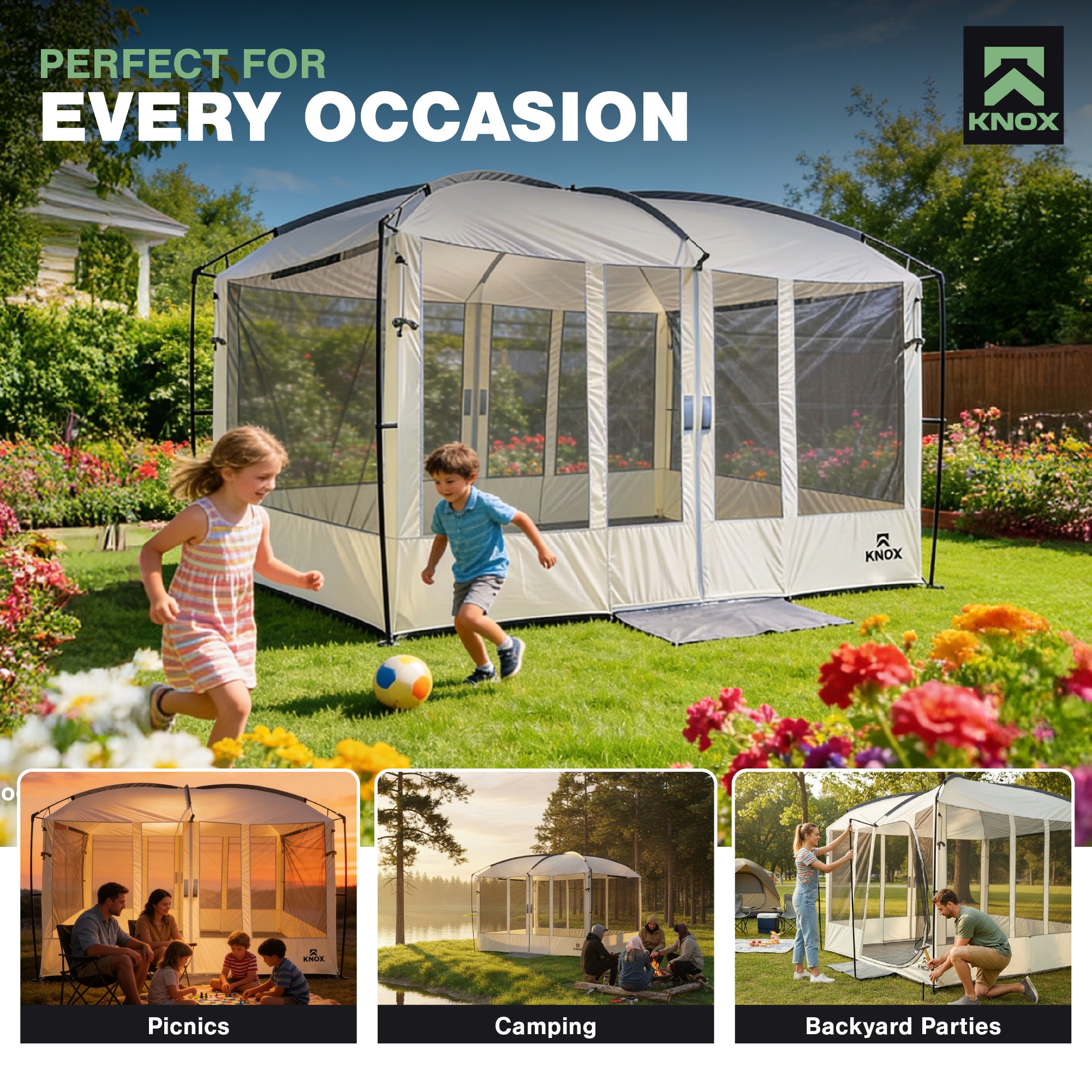 KNOX Magnetic Screen House for Camping