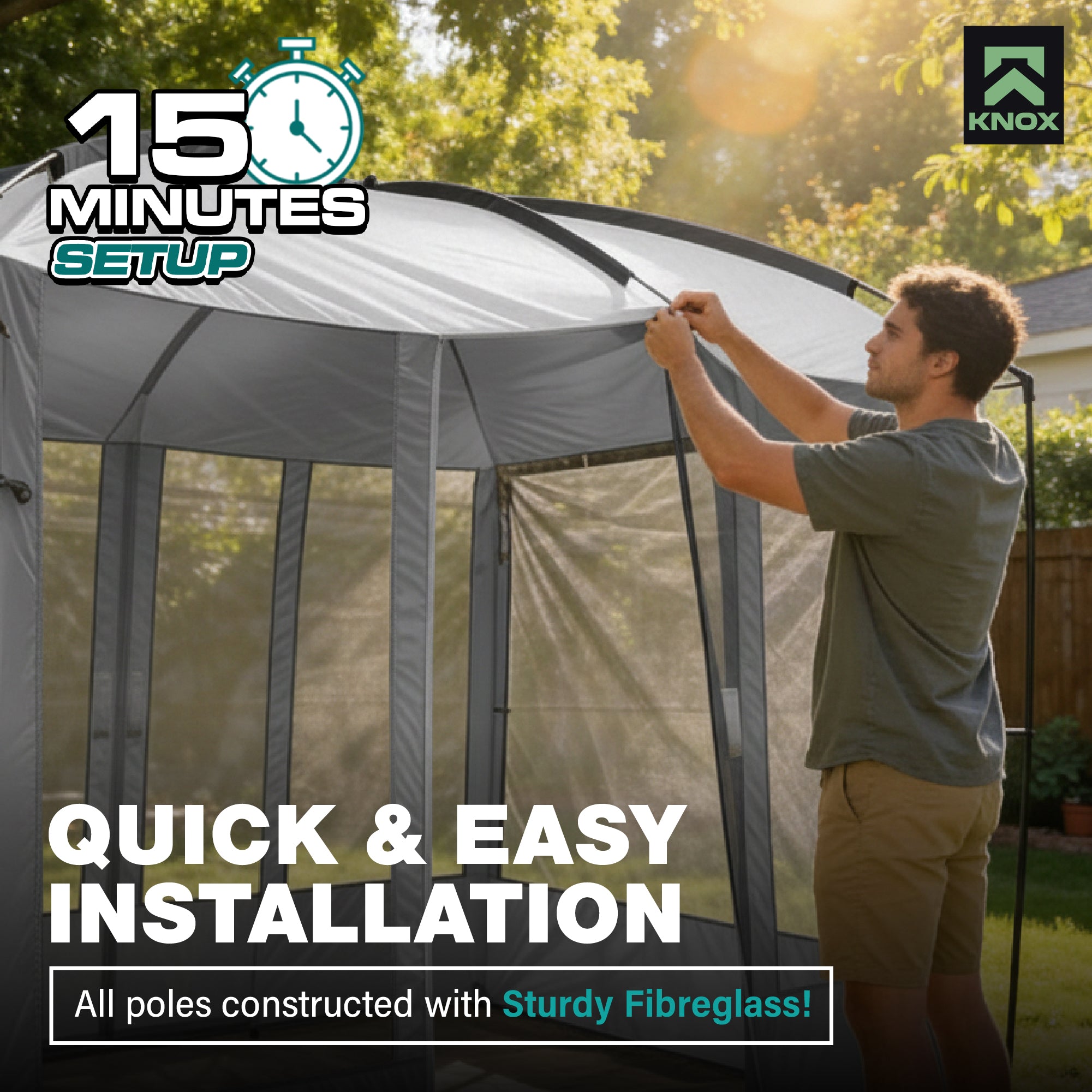 KNOX Magnetic Screen House for Camping
