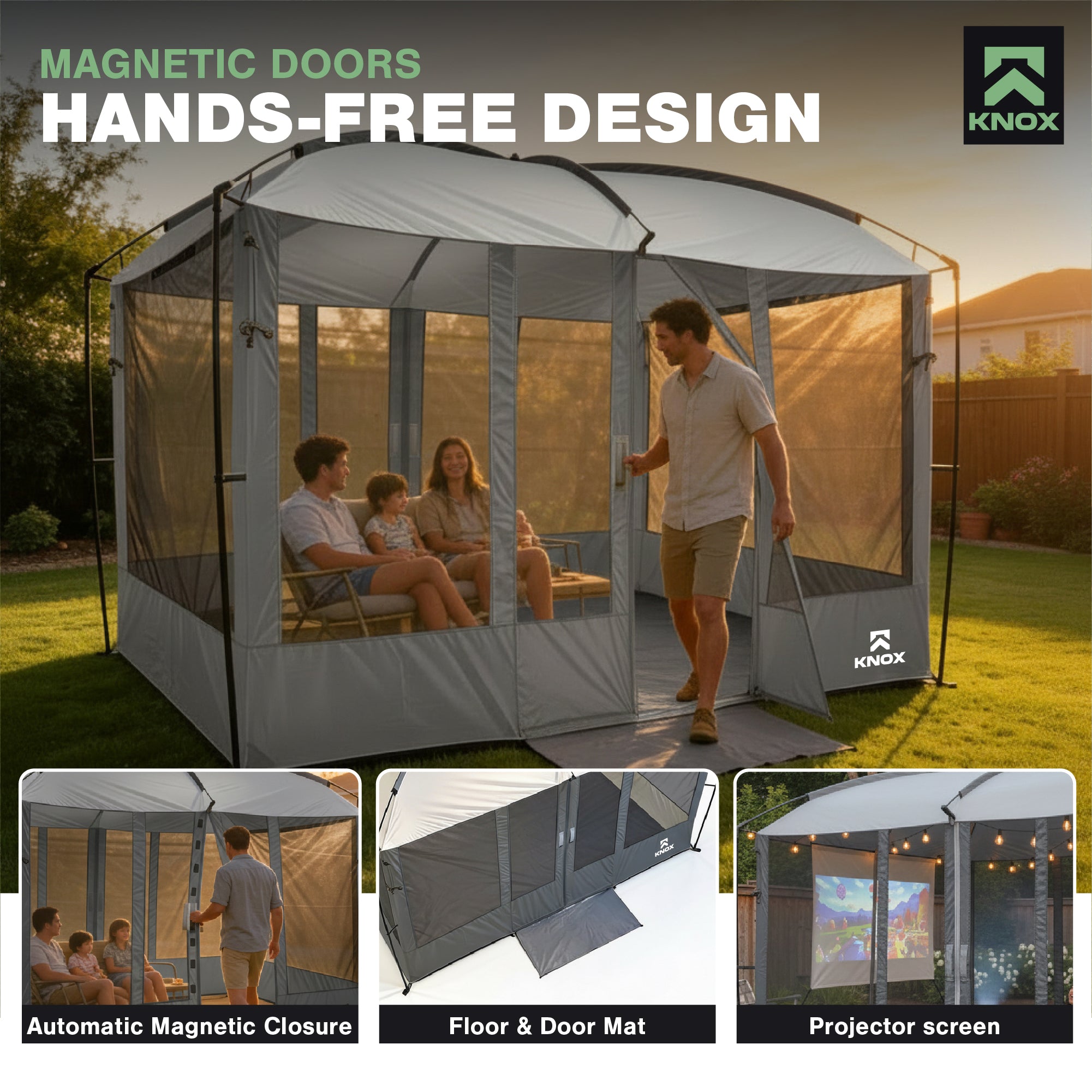 KNOX Magnetic Screen House for Camping