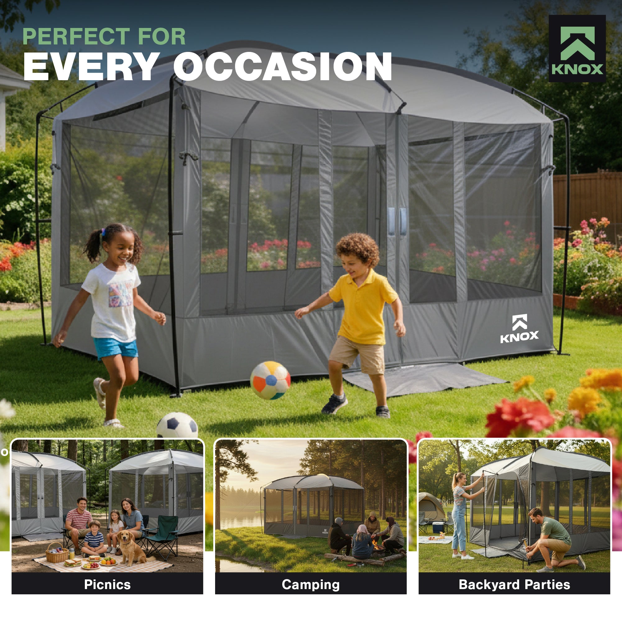 KNOX Magnetic Screen House for Camping