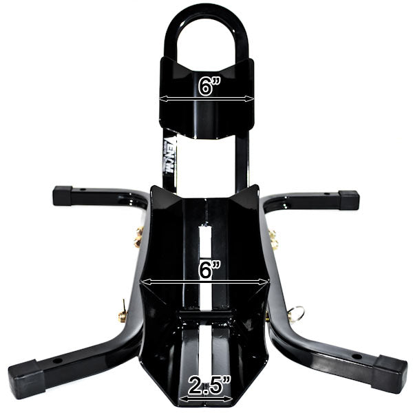 Venom Universal Motorcycle Wheel Tire Chock Self-locking Cradle