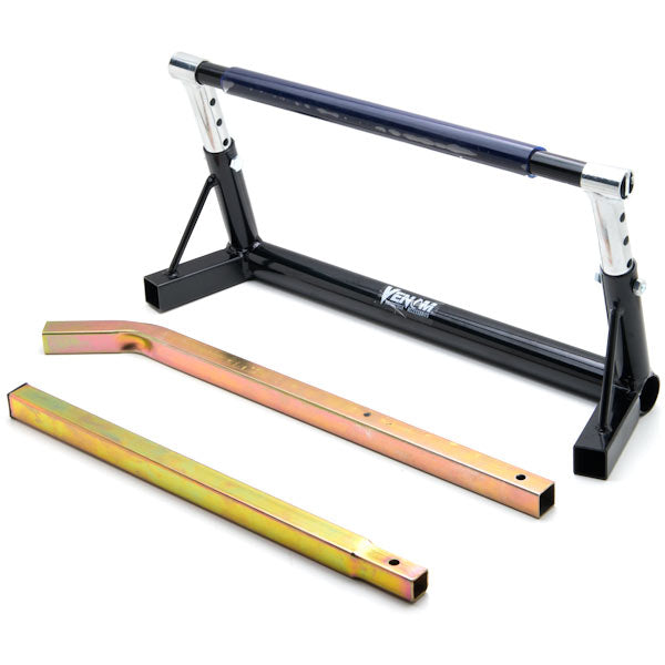 Adjustable Motorcycle Pivot Center Lift Bar Stand - Extends from 7" to 10"