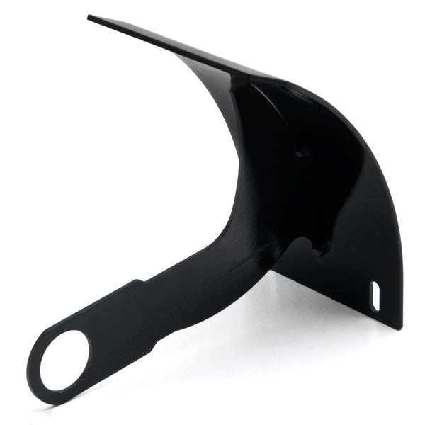 Motorcycle Curved Side Mount Vertical License Plate Tag Holder 1" Axle