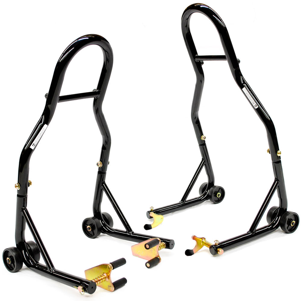 Venom Front Fork - Rear Spools Lift Swingarm Stands + Spools For Suzuki GSXR 600 1000
