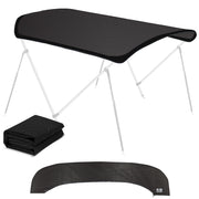 KNOX 2 Bow Bimini Top Canvas, Fits Small Boats, 63" L x 39"-55" W (Mesh)
