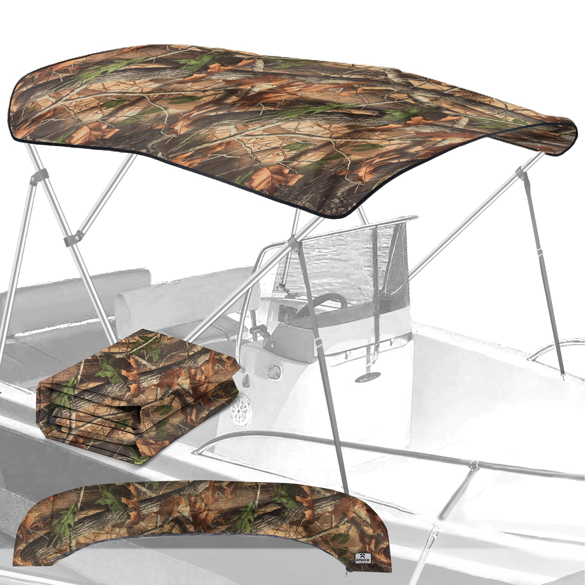 KNOX Universal Replacement Canvas Cover for 3-Bow Bimini Tops