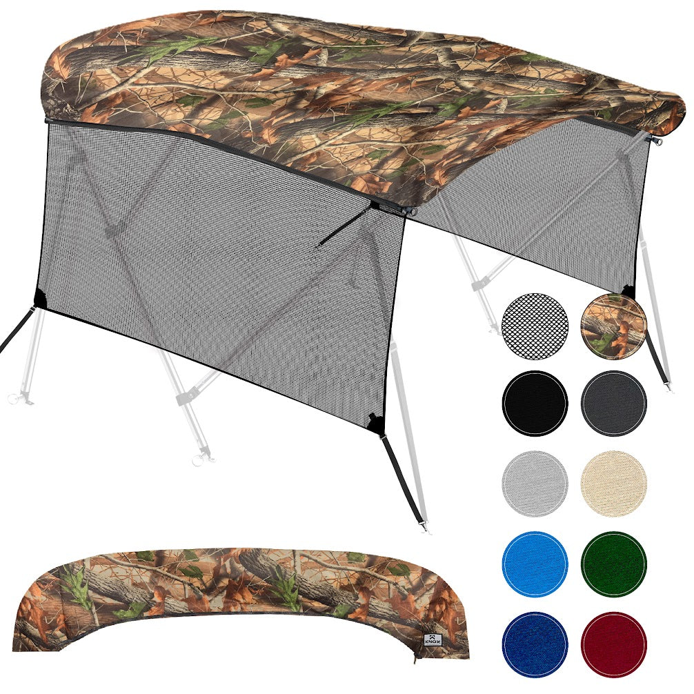 KNOX Universal 4 Bow Bimini Top Replacement Canvas & Mesh Sidewalls