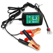 Smart Battery Trickle Charger 1.0 Amp 12V / 6V Battery Maintainer - Fully Charges and Maintains Proper Voltage - Prevents Overcharge - Perfect for RV, Car, Truck, Motorcycle, Boat, ATV, or Mower Batteries