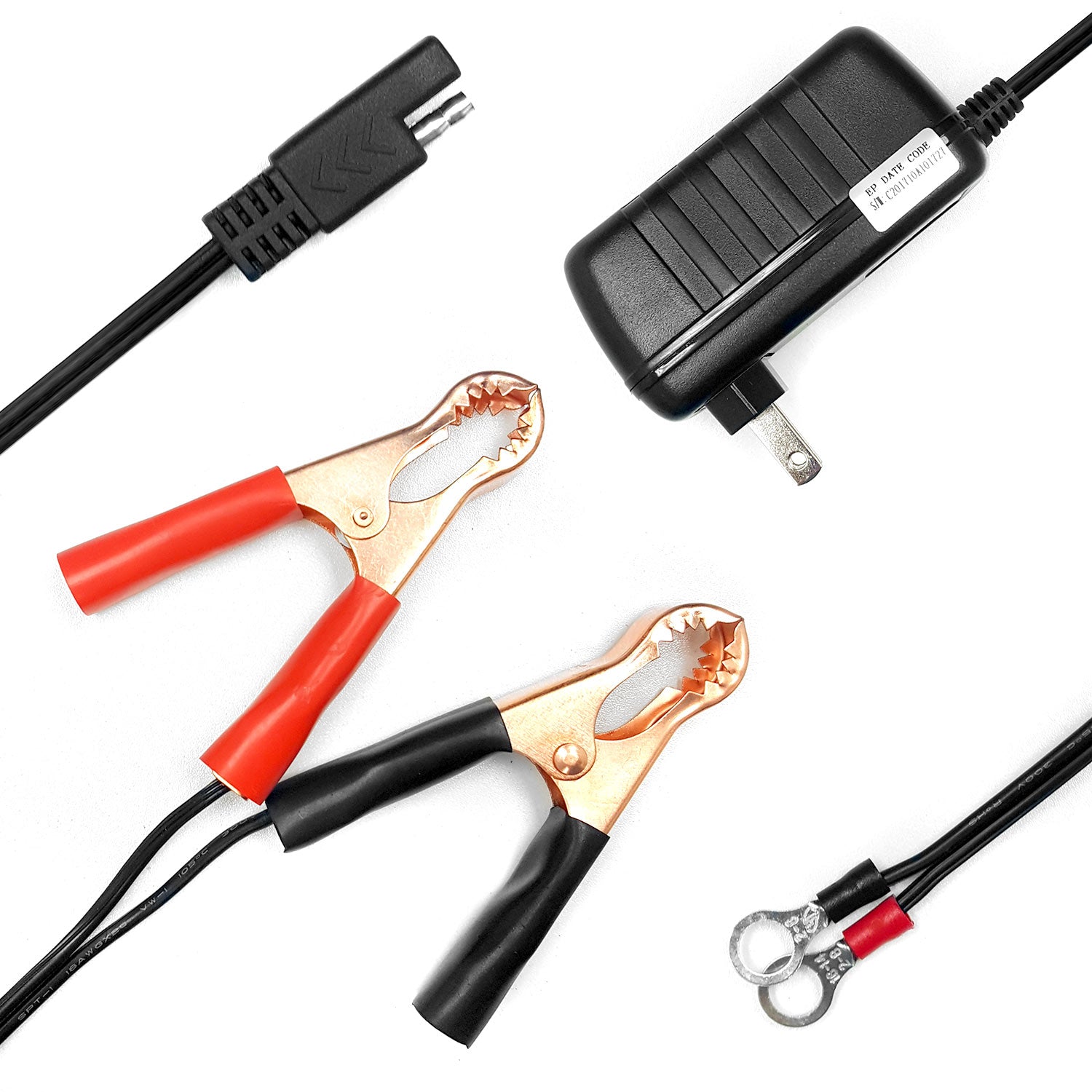Smart Battery Trickle Charger 1.0 Amp 12V / 6V Battery Maintainer - Fully Charges and Maintains Proper Voltage - Prevents Overcharge - Perfect for RV, Car, Truck, Motorcycle, Boat, ATV, or Mower Batteries