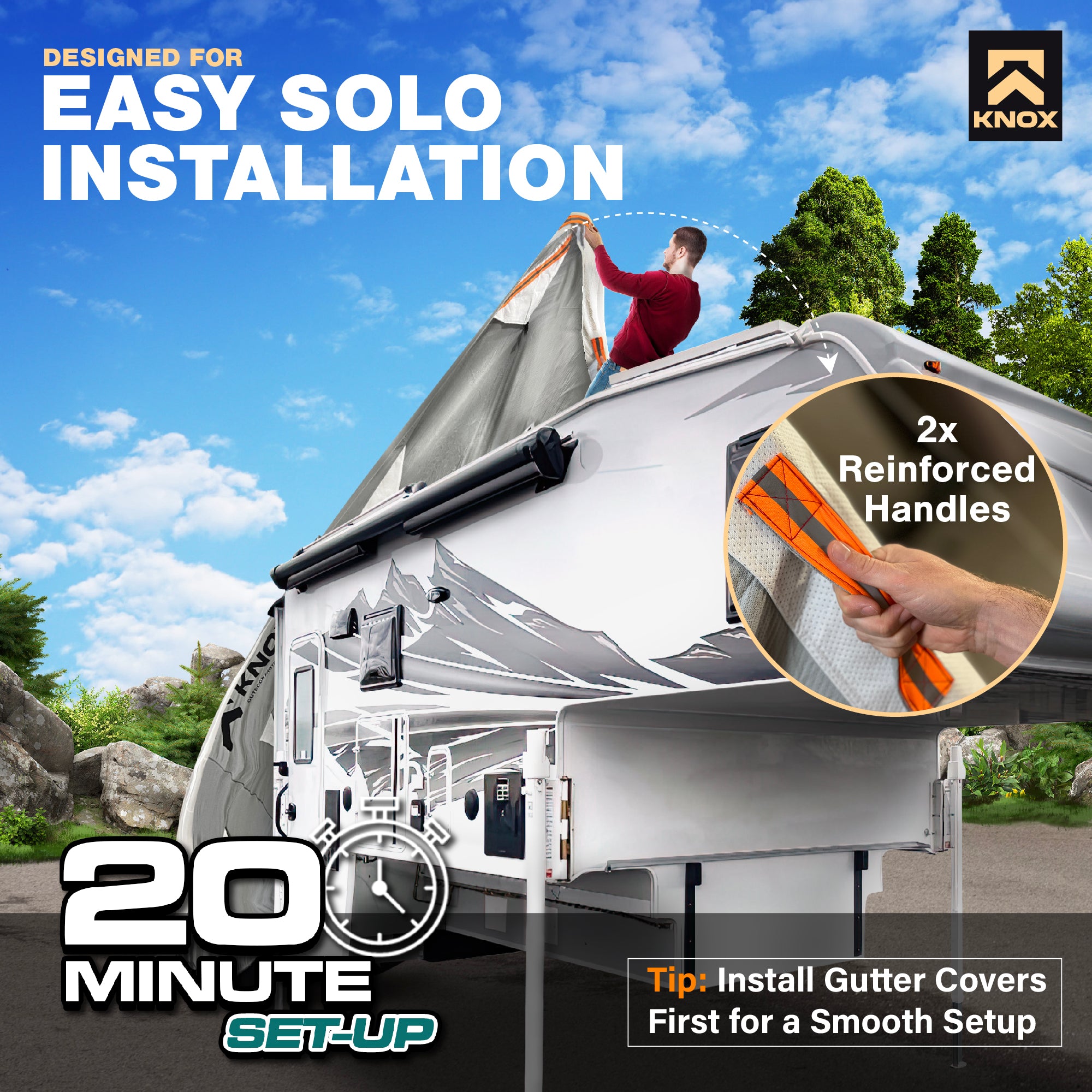 KNOX 2nd Gen RV Truck Camper Cover