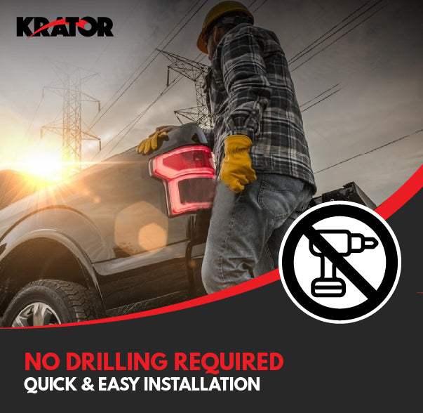 Krator Tailgate Assist for RAM 1500 Big Horn, HFE, Laramie, Limited 2019-2023