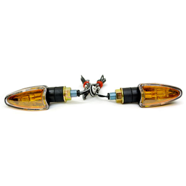 2pcs Mini Motorcycle Turn Signals Indicators Blinkers Lights