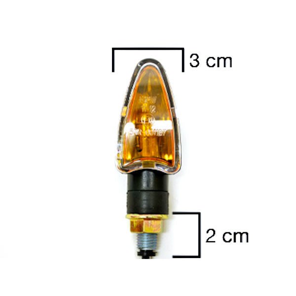 2pcs Mini Motorcycle Turn Signals Indicators Blinkers Lights