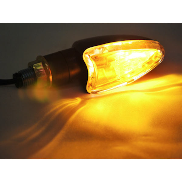 2pcs Mini Motorcycle Turn Signals Indicators Blinkers Lights