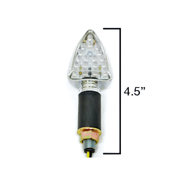 2pcs LED Mini Motorcycle Turn Signals Indicators Blinkers Lights