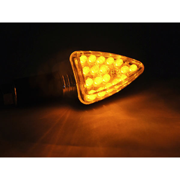 2pcs LED Mini Motorcycle Turn Signals Indicators Blinkers Lights