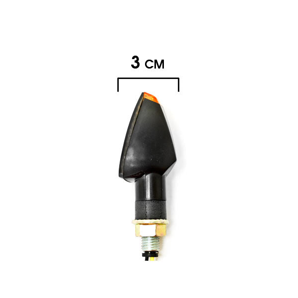 2pcs LED Smoke Mini Motorcycle Turn Signals Indicators Blinkers Lights