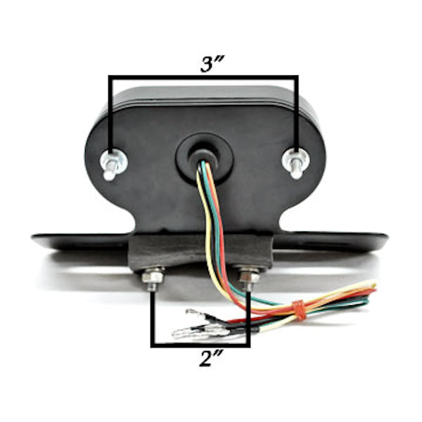 Universal Custom Motorcycle LED Tail Brake Light w/ Turn Signals
