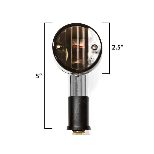 Motorcycle 4 pcs Chrome Smoke Bullet Turn Signals Indicators