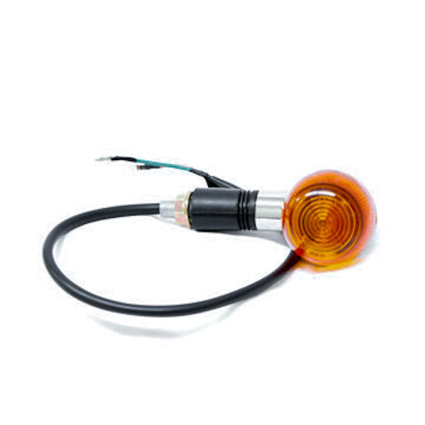 Motorcycle 4 pcs Chrome Amber Bullet Turn Signals Indicators