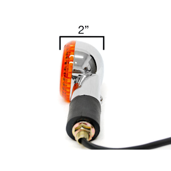 Motorcycle 4 pcs Chrome Round Turn Signals Indicators