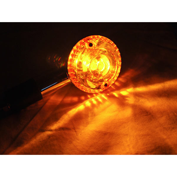 Motorcycle 4 pcs Chrome Round Turn Signals Indicators