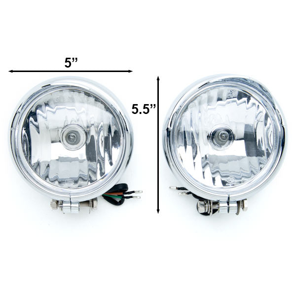 Custom Chrome Passing Fog Mini Light