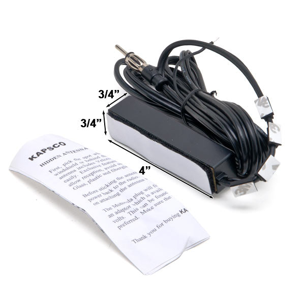 Universal Hidden Antenna AM FM Radio Stereo - Cars, Trucks, Motorcycle