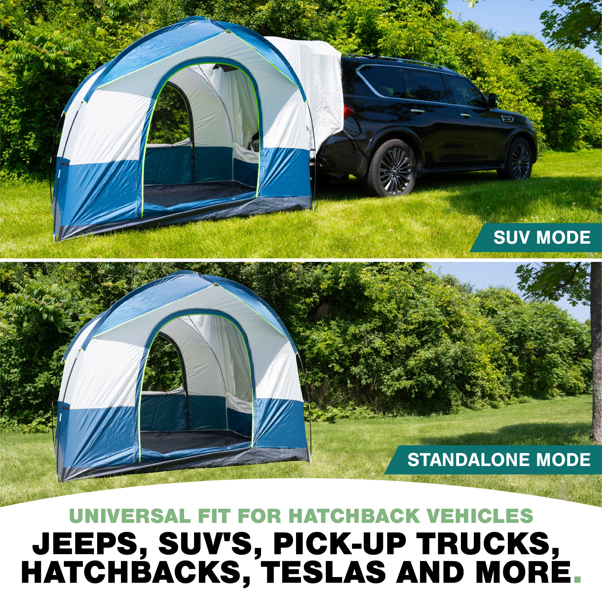 NEH Universal SUV Tent, 6 - 8 Person Tent, SUV Camper, Tent Camping Essentials