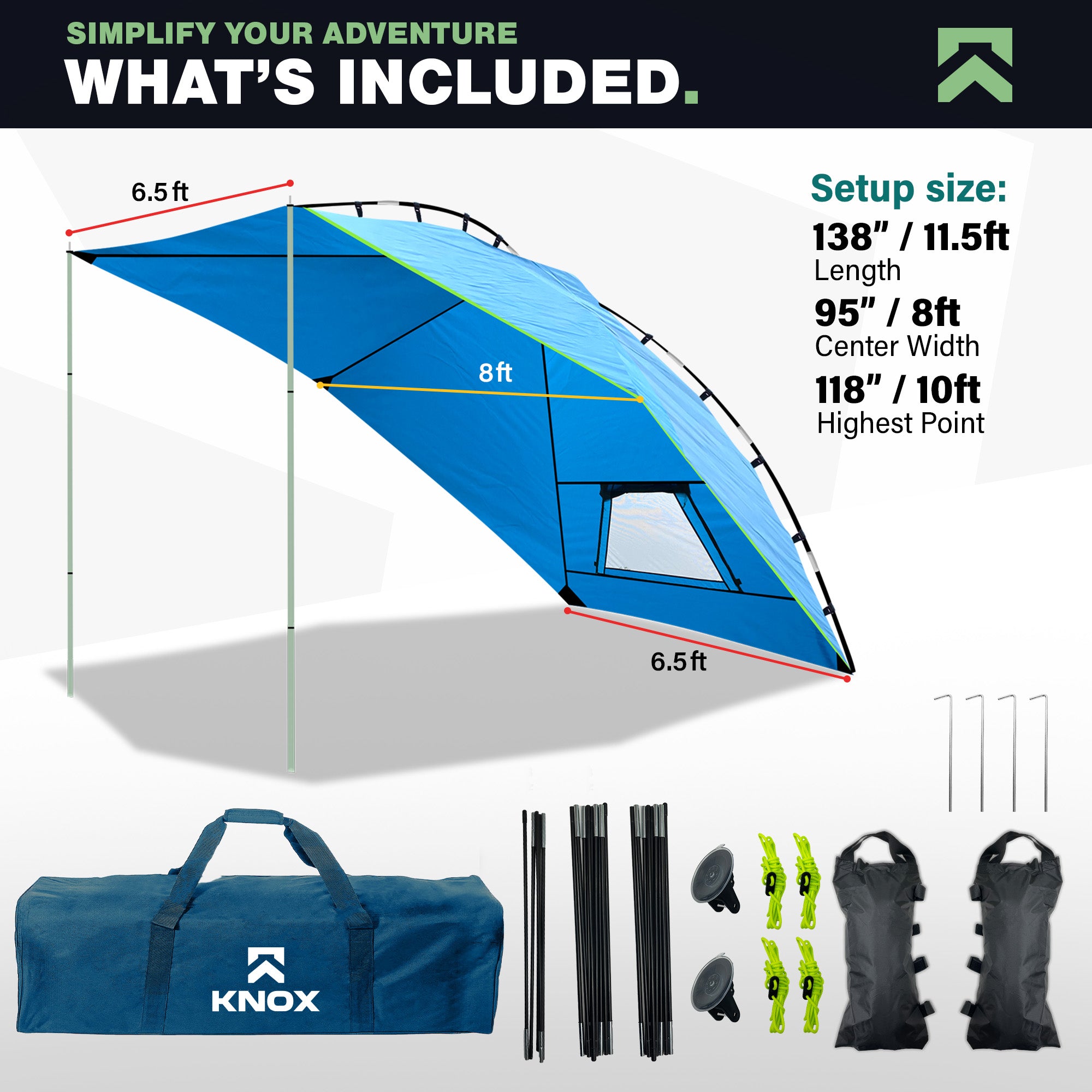 KNOX Universal Canopy Tent for Camping