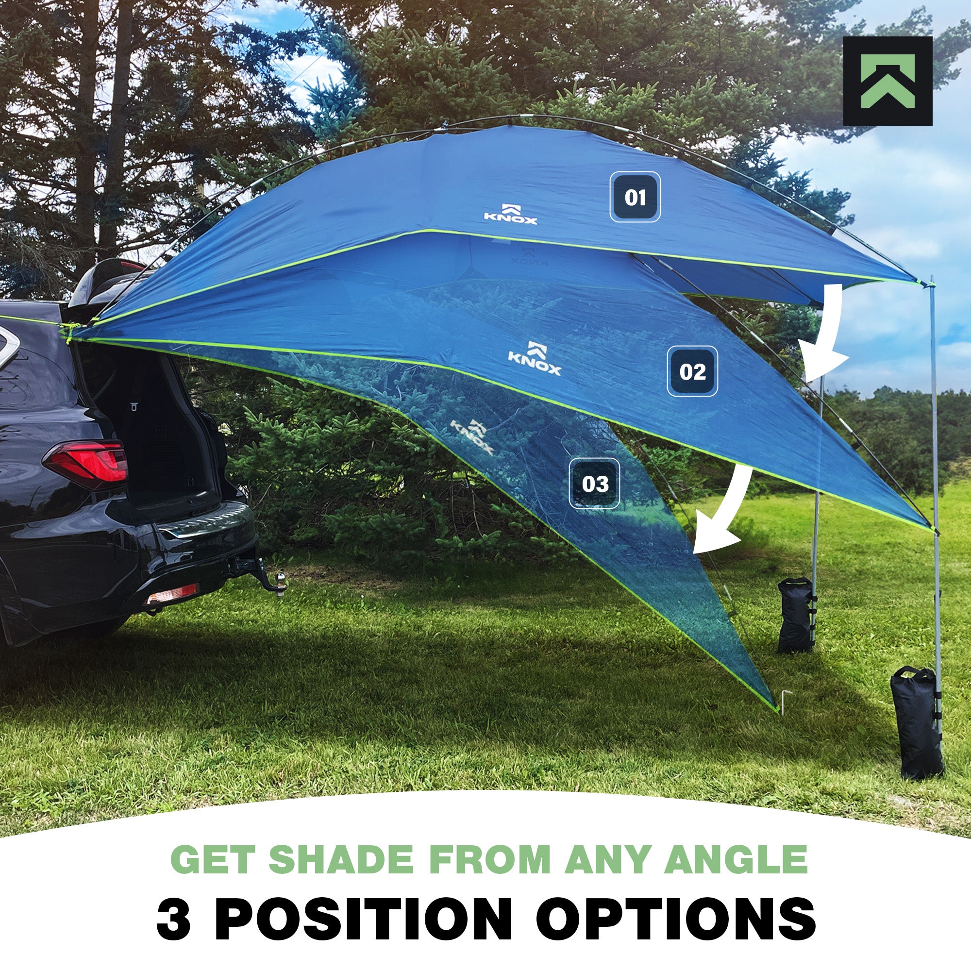 KNOX Universal Canopy Tent for Camping with Sidewalls
