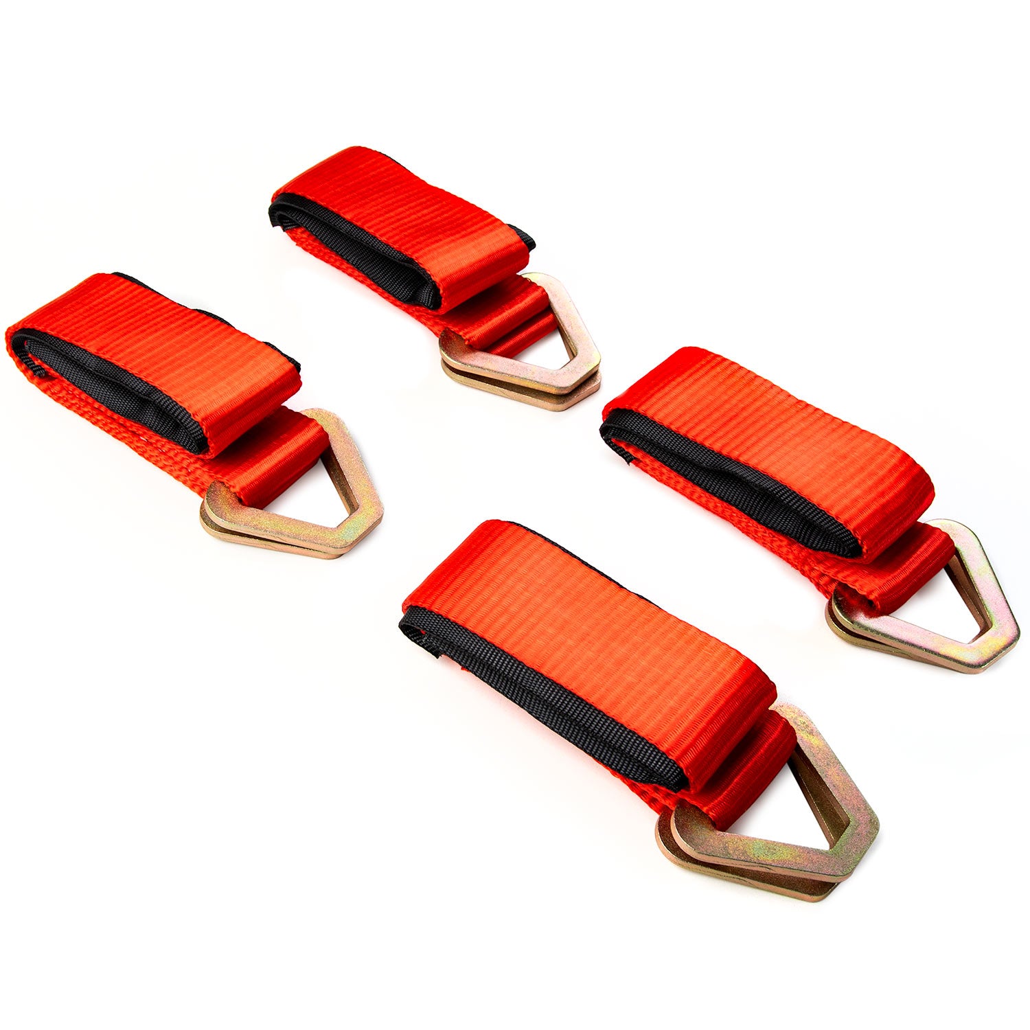 2" x 36" Axle Straps w/ Steel D-Rings Extra Heavy Duty Tie-Downs Towing Hauling