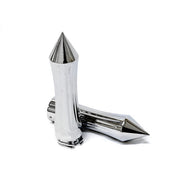 Spiked Custom Chrome Motorcycle Handlebar Hand Grips (1")