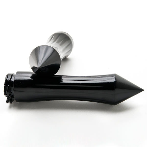 Spiked Custom Black Motorcycle Handlebar Hand Grips (1")