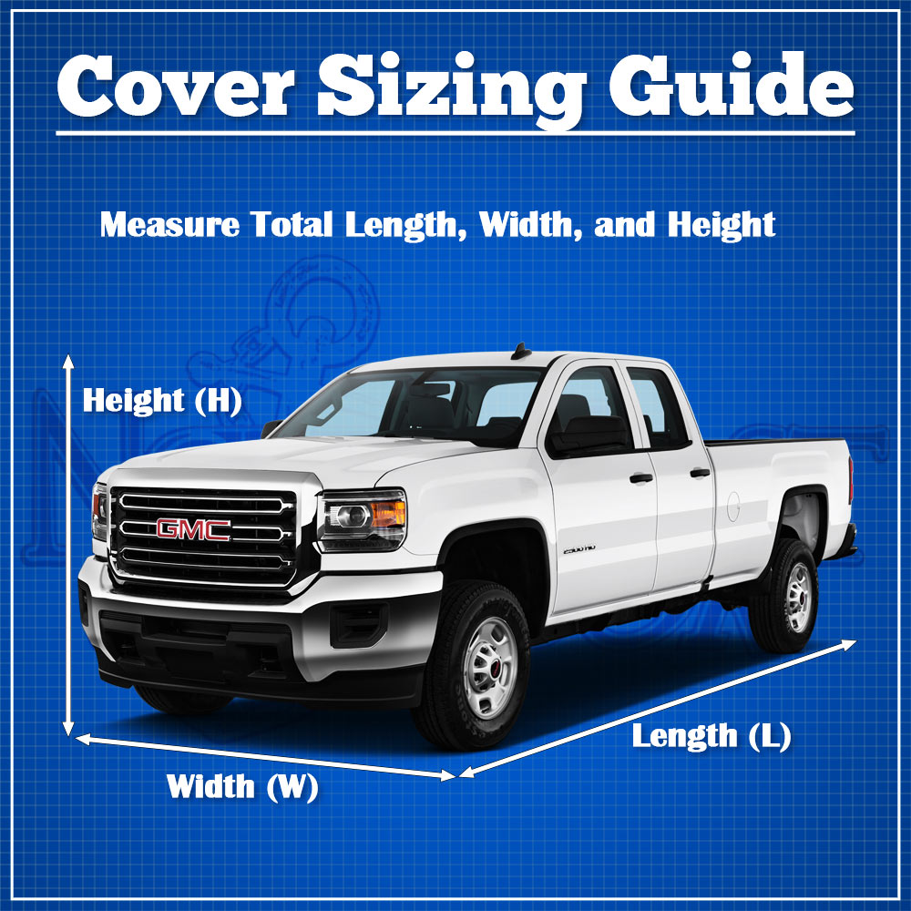 Pickup Truck Cover Fits Extended Cab, Short Bed up to 19' 4" L (232"x70"x60")