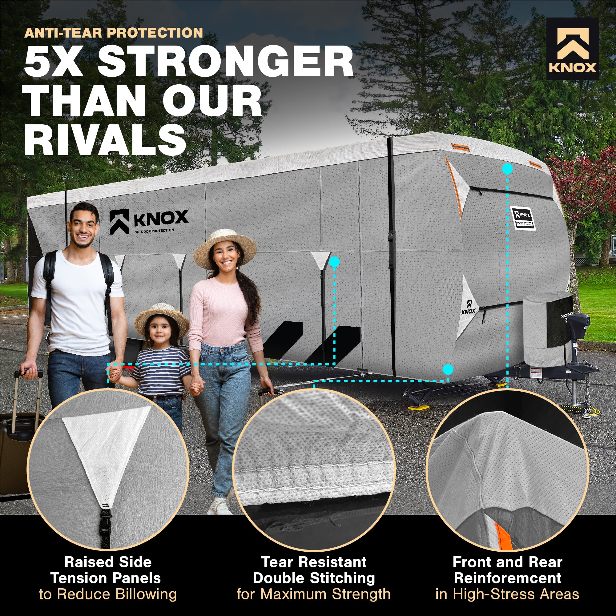 KNOX 2nd Gen Travel Trailer Cover