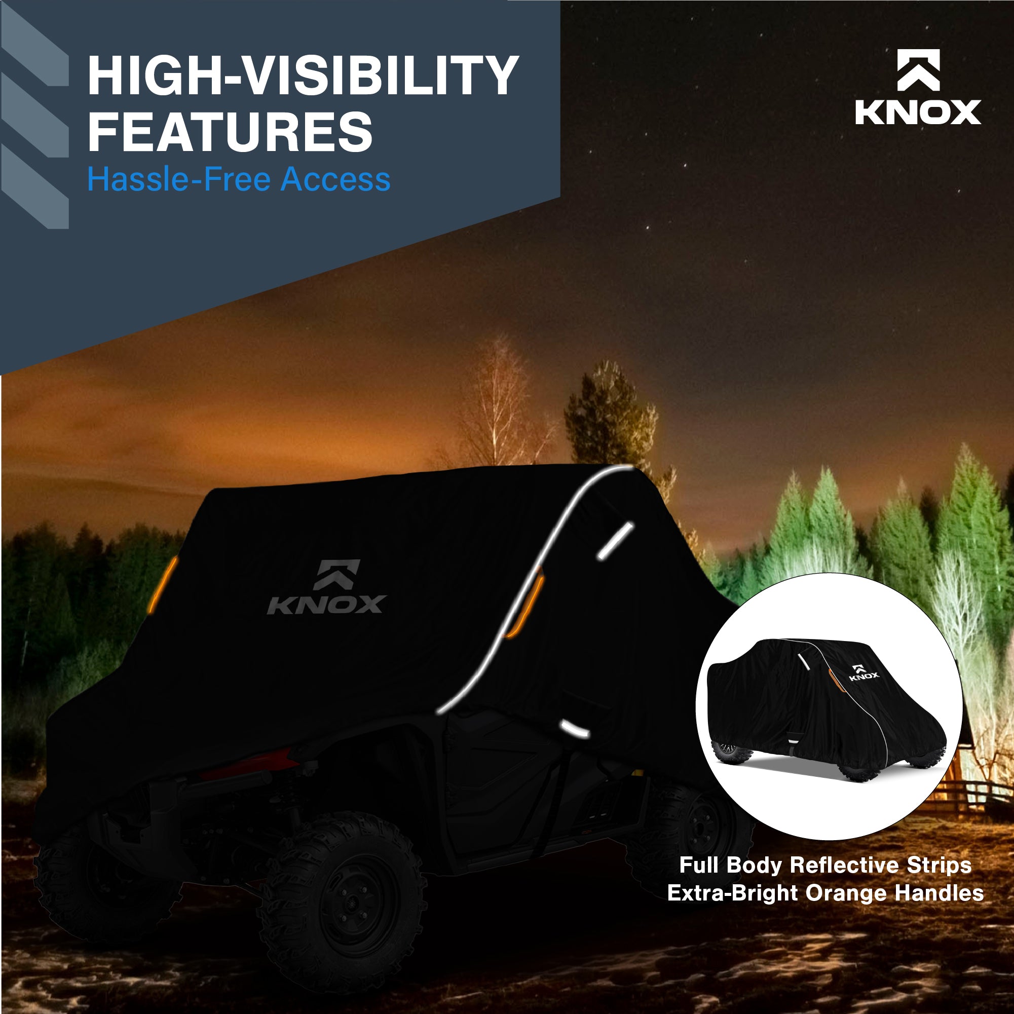 KNOX UTV Cover 2–3 Seater 600D