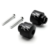 Black Honda "RR" Engraved Bar Ends Weights Sliders - CBR 600 900 929 954 1000 "RR" and More! (1987-2013)