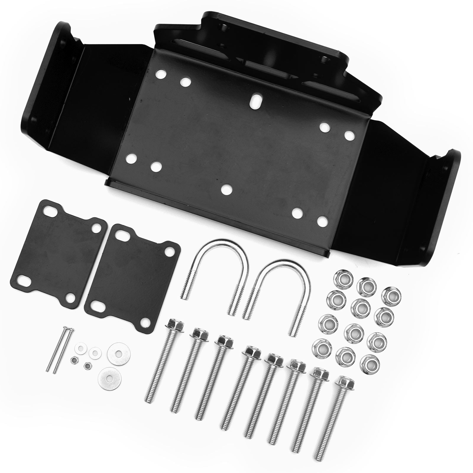 Heavy-Duty Steel UTV Winch Mount Bracket for 2015-2022 Honda Pioneer 500 520