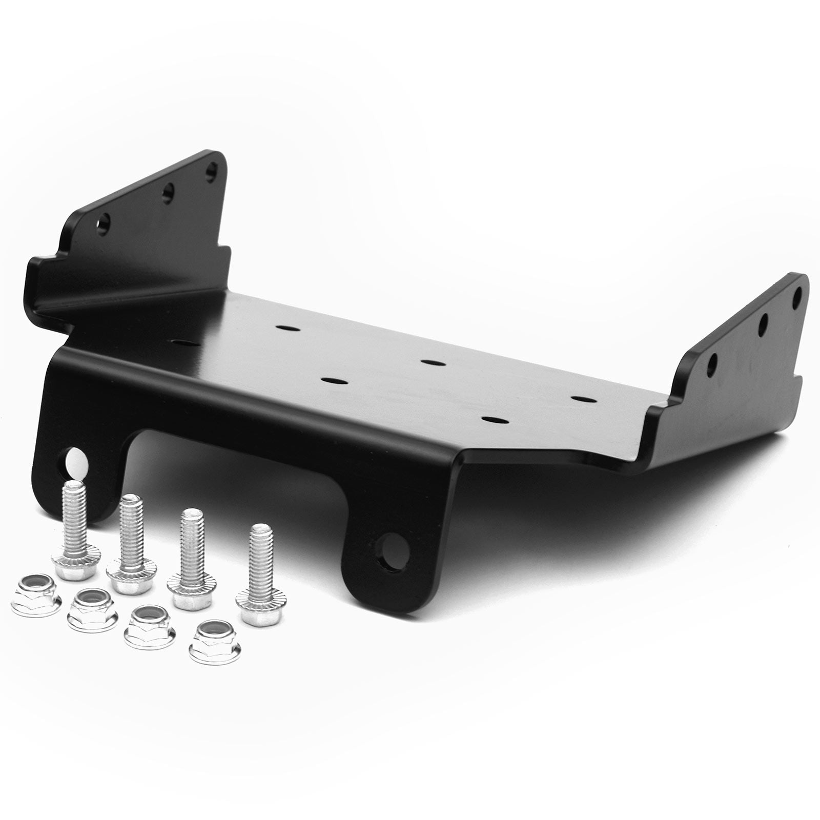 Heavy-Duty Steel ATV Winch Mount Bracket for Suzuki Eiger 400 Vinson 500 Models