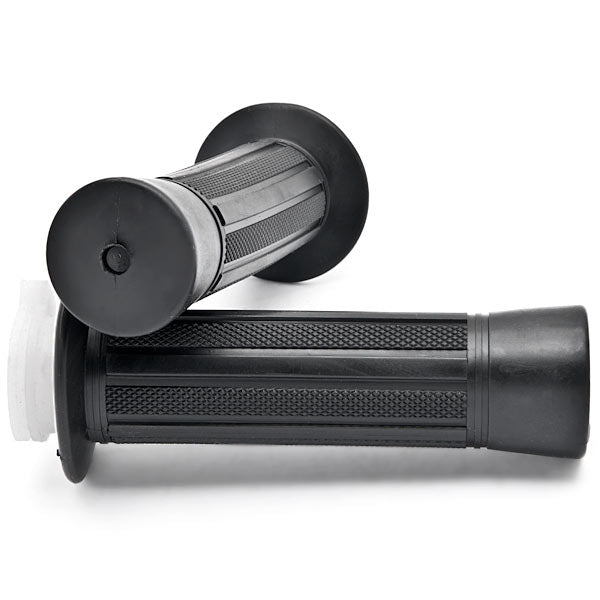 Pair Black Rubber Universal OEM Motorcycle Street Bike Black Hand Grips (7/8")