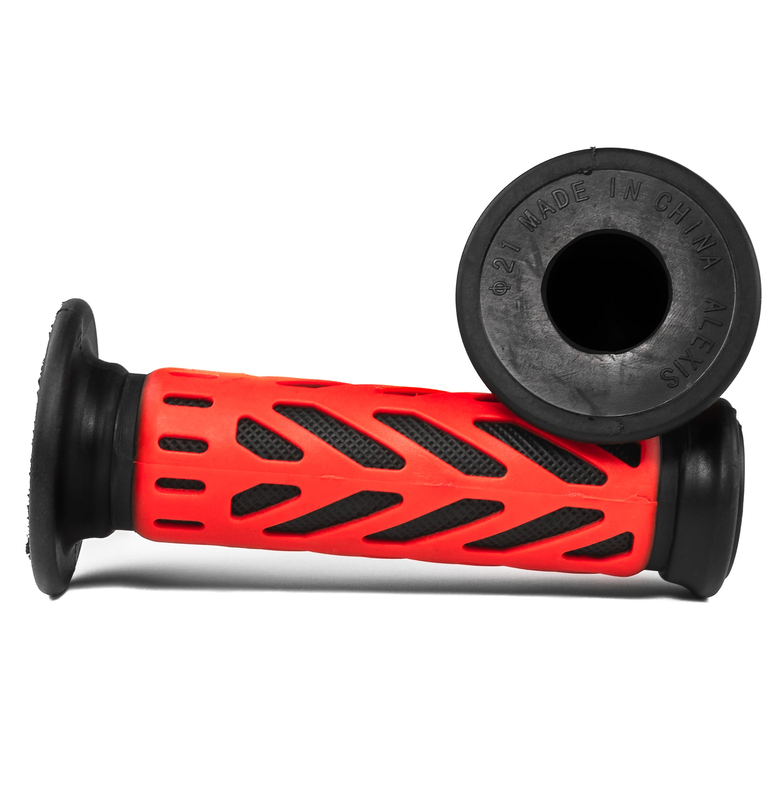 Universal ATVs & PWC Rubber Comfort Hand Grips (7/8") - Red